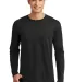 District Made 153 Mens Perfect Weight Long Sleeve  Jet Black front view