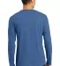 District Made 153 Mens Perfect Weight Long Sleeve  Maritime Blue back view