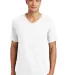 District Made 153 Mens Perfect Weight V Neck Tee D Bright White front view