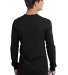 District Young Mens Long Sleeve Thermal DT118 Black back view
