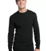 District Young Mens Long Sleeve Thermal DT118 Black front view