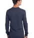 District Young Mens Long Sleeve Thermal DT118 Navy Heather back view