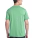 District Young Mens Tri Blend Crew Neck Tee DT142 Green Hthr back view