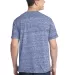 District Young Mens Tri Blend Crew Neck Tee DT142 Navy Hthr back view