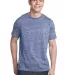 District Young Mens Tri Blend Crew Neck Tee DT142 Navy Hthr front view