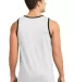 District Young Mens Cotton Ringer Tank DT1500 White/Black back view