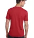 District Young Mens Textured Notch Crew Tee DT172 New Red back view