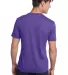 District Young Mens Textured Notch Crew Tee DT172 Purple back view
