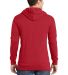 District Young Mens Core Fleece Full Zip Hoodie DT in New red back view