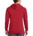 District Young Mens Core Fleece Full Zip Hoodie DT New Red back view