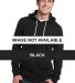 District Young Mens Core Fleece Pullover Hoodie DT Black front view