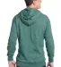 District Young Mens Marled Fleece Full Zip Hoodie  Mrld Evergreen back view