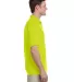 Gildan 8900 Ultra Blend Sport Shirt with Pocket in Safety green side view