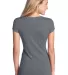 District Juniors Textured Girly Crew Tee DT270 Charcoal back view