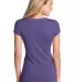 District Juniors Textured Girly Crew Tee DT270 Purple back view