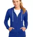 District Juniors Core Fleece Full Zip Hoodie DT290 Deep Royal front view