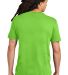 District Young Mens Concert Tee DT5000 in Neon green back view