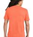 District Young Mens Concert Tee DT5000 in Neon orange back view