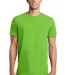 District Young Mens Concert Tee DT5000 Neon Green front view