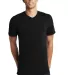 District Young Mens Concert V Neck Tee DT5500 Black front view
