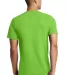 District Young Mens Concert V Neck Tee DT5500 Neon Green back view
