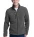 Eddie Bauer Full Zip Fleece Jacket EB200 in Grey steel front view