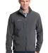 Eddie Bauer Soft Shell Jacket EB530 Grey Steel front view