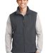 Port Authority Value Fleece Vest F219 in Iron grey front view