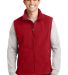 Port Authority Value Fleece Vest F219 in True red front view