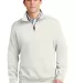 Port Authority Flatback Rib 14 Zip Pullover F220 Ivory front view