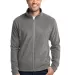 Port Authority Microfleece Jacket F223 Pearl Grey front view