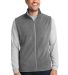 Port Authority Microfleece Vest F226 in Pearl grey front view