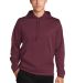Sport Tek Sport Wick Fleece Hooded Pullover F244 in Maroon front view