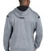 Sport Tek Tech Fleece Hooded Sweatshirt F246 Grey Hthr/Blk back view