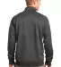 Sport Tek Tech Fleece 14 Zip Pullover F247 in Graphite hthr back view