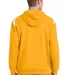 Sport Tek Pullover Hooded Sweatshirt with Contrast Athletic Gold back view