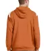 Sport Tek Pullover Hooded Sweatshirt with Contrast Texas Orange back view
