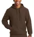 Sport Tek Super Heavyweight Pullover Hooded Sweats in Brown front view