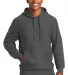 Sport Tek Super Heavyweight Pullover Hooded Sweats in Graphite hthr front view