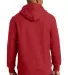 Sport Tek Super Heavyweight Pullover Hooded Sweats in Red back view