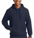 Sport Tek Super Heavyweight Pullover Hooded Sweats in True navy front view