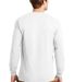 2400 Gildan Ultra Cotton Long Sleeve T Shirt  WHITE back view