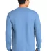 2400 Gildan Ultra Cotton Long Sleeve T Shirt  in Carolina blue back view