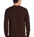 2400 Gildan Ultra Cotton Long Sleeve T Shirt  in Dark chocolate back view