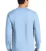 2400 Gildan Ultra Cotton Long Sleeve T Shirt  in Light blue back view