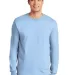 2400 Gildan Ultra Cotton Long Sleeve T Shirt  in Light blue front view