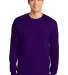 2400 Gildan Ultra Cotton Long Sleeve T Shirt  in Purple front view