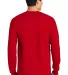 2400 Gildan Ultra Cotton Long Sleeve T Shirt  in Red back view