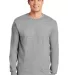 2400 Gildan Ultra Cotton Long Sleeve T Shirt  in Sport grey front view