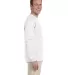 2400 Gildan Ultra Cotton Long Sleeve T Shirt  WHITE side view